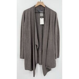 Barefoot Dreams Sweater Womens Small Medium Gray Bamboo Chic Lite Open NEW